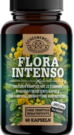 ® FLORA INTENSO | Probiotika mit 23 Bakterienstämmen | Darmkur mit Vitamin B2 & B6>SCHEUNENGUT Sale