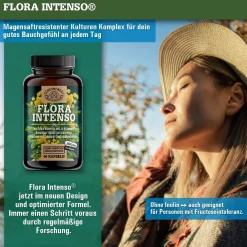 ® FLORA INTENSO | Probiotika mit 23 Bakterienstämmen | Darmkur mit Vitamin B2 & B6><noscript><img width=