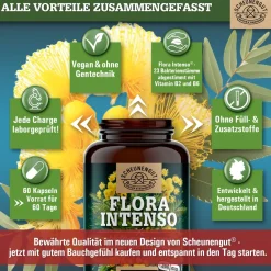 ® FLORA INTENSO | Probiotika mit 23 Bakterienstämmen | Darmkur mit Vitamin B2 & B6><noscript><img width=