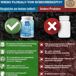 Scheunengut® Floral - Atemfrische mit L. salivarius und Vitamin D3 | Kirsch-Zitrone Geschmack|