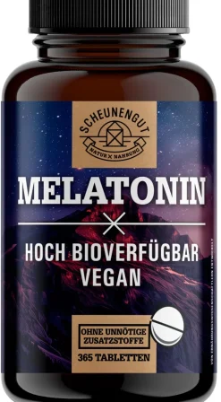 ® Melatonin | Schlafkomplex mit 1mg Melatonin pro Tablette | 100% natürlich|SCHEUNENGUT Clearance