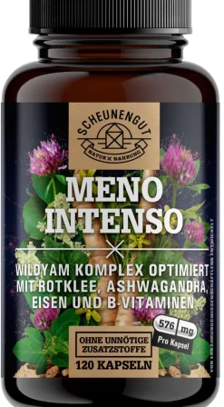 ® MENO INTENSO | Wechseljahre/Menopause Komplex mit Yamswurzel, Ashwagandha uvm.>SCHEUNENGUT Sale