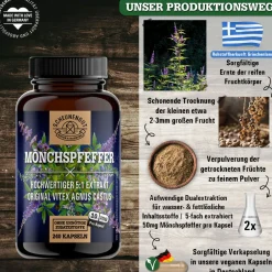 ® Mönchspfeffer | hochdosierter 10:1 Fruchtextrakt Vitex Agnus Castus|SCHEUNENGUT