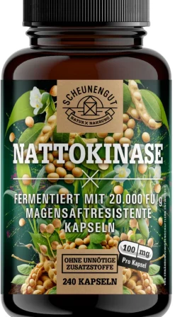 ® Nattokinase 20.000 FU/g | pflanzliche Fermentation, 100% rein & vegan>SCHEUNENGUT Discount