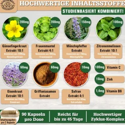® PMS INTENSO | Sanfter Zyklus-Komplex mit Gänsefingerkraut, Eisenkraut uvm.>SCHEUNENGUT