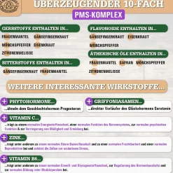 ® PMS INTENSO | Sanfter Zyklus-Komplex mit Gänsefingerkraut, Eisenkraut uvm.><noscript><img width=