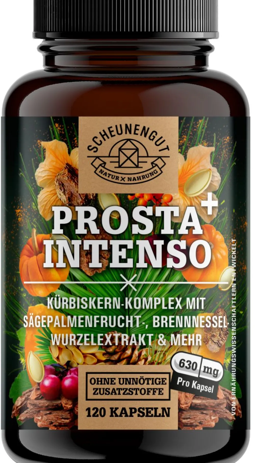® PROSTA INTENSO+ | Kürbiskern, Sägepalme, afrikanischer Pflaumenbaum | starker Komplex>SCHEUNENGUT Best