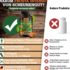® PROSTA INTENSO | Prostata Kapseln mit Kürbiskern, Sägepalme, Selen uvm.|SCHEUNENGUT Sale