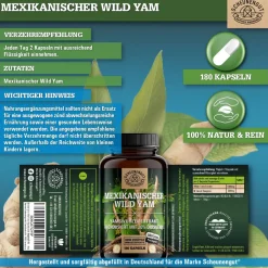 ® Yamswurzel Extrakt | Mexikanischer Wild Yams Kapseln|SCHEUNENGUT Best