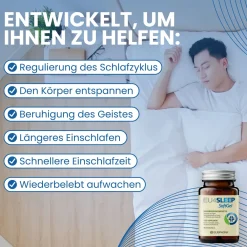 Schlafkapseln mit Melatonin und GABA für besseren Schlaf | EU4SLEEP - Eusphera| Hot