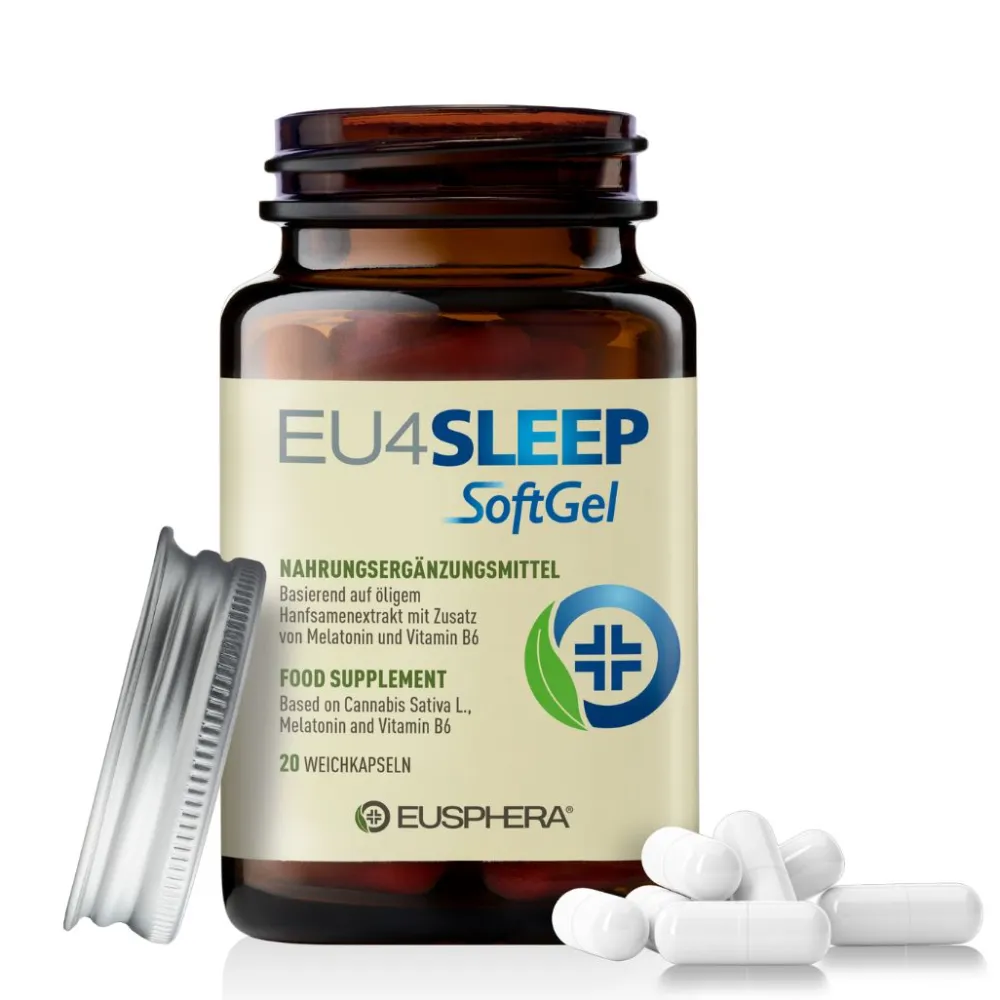 Schlafkapseln mit Melatonin und GABA für besseren Schlaf | EU4SLEEP - Eusphera| Hot