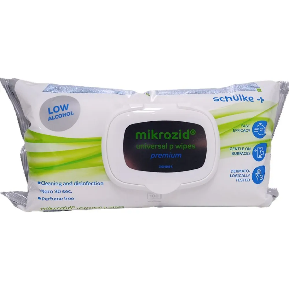 Schülke - mikrozid® universal p wipes premium maxi - Desinfektionstücher für Oberflächen - 80 Tücher> Outlet
