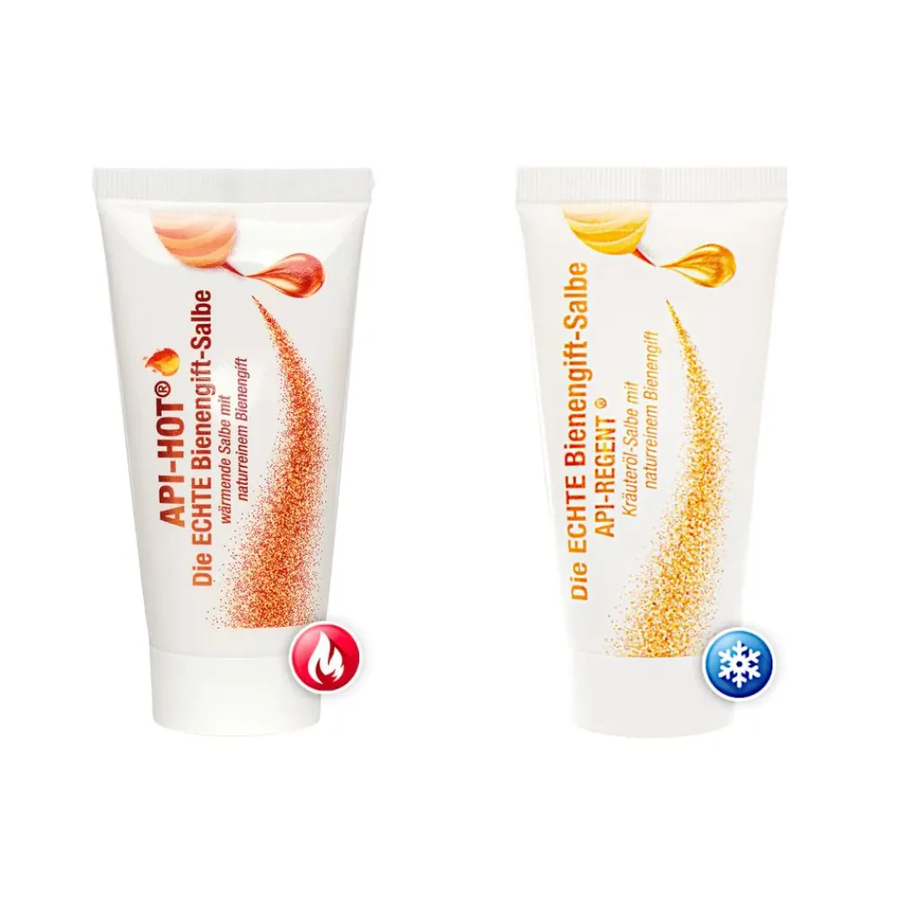 Schloßwald-Bienengut Die ECHTE Bienengift-Salbe API-HOT® + API-REGENT® (2x50ml) + Gratis Probe> New