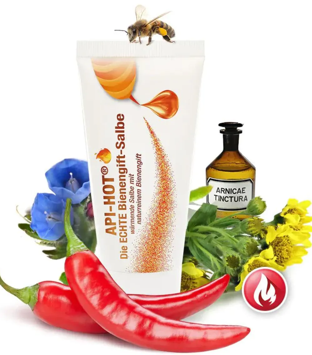 Schloßwald-Bienengut Die ECHTE Bienengift-Salbe API-HOT® + API-REGENT® (2x50ml) + Gratis Probe> New