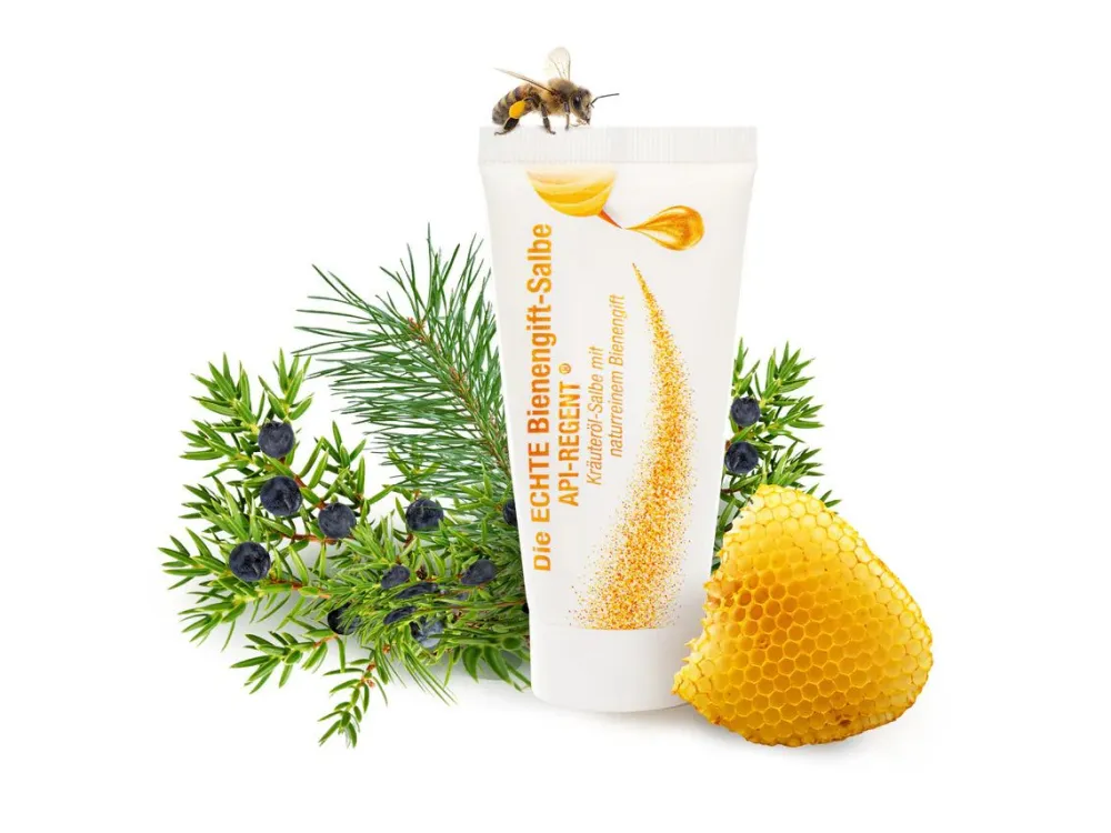 Schloßwald-Bienengut Die ECHTE Bienengift-Salbe API-HOT® + API-REGENT® (2x50ml) + Gratis Probe> New