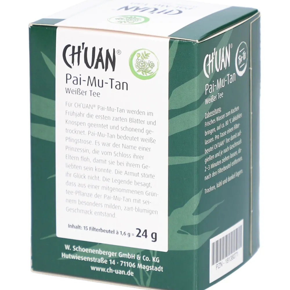Ch’uan Pai-Mu-Tan Weißer Tee Bio - Filterbeutel>Schoenenberger Sale