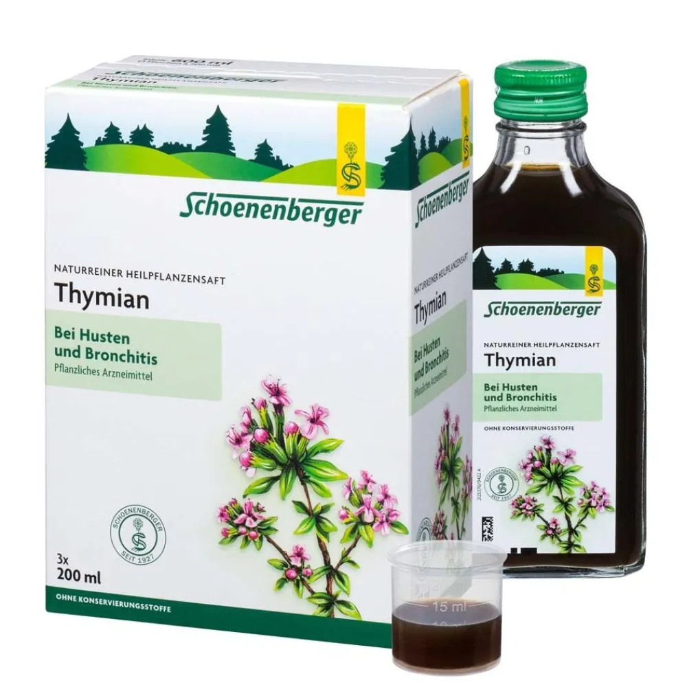 ® Heilpflanzensaft Thymian>Schoenenberger Hot