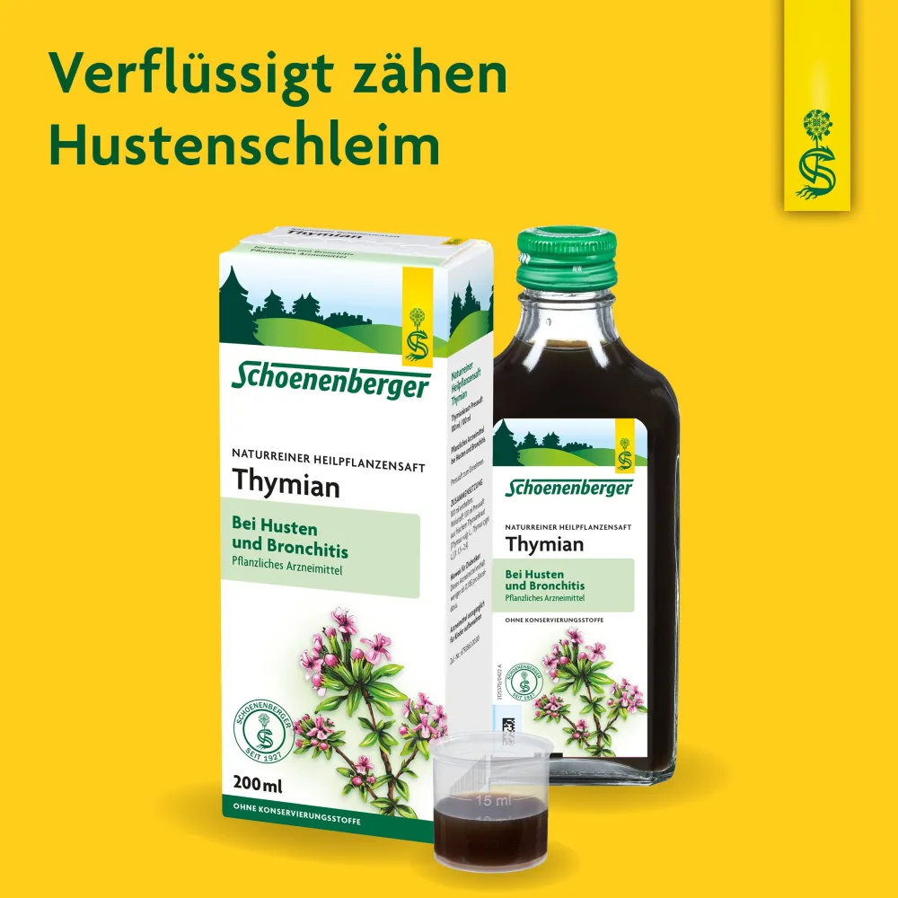 ® Heilpflanzensaft Thymian>Schoenenberger Hot