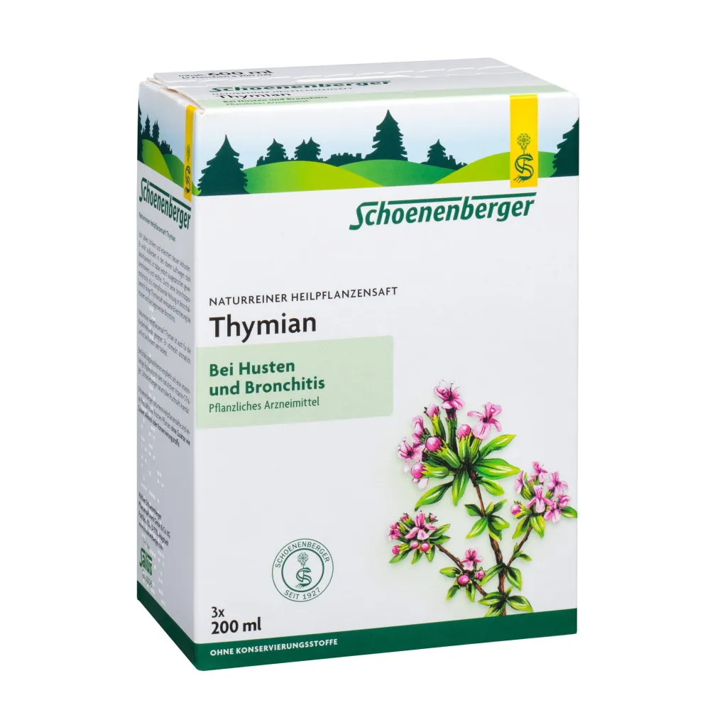 ® Heilpflanzensaft Thymian>Schoenenberger Hot