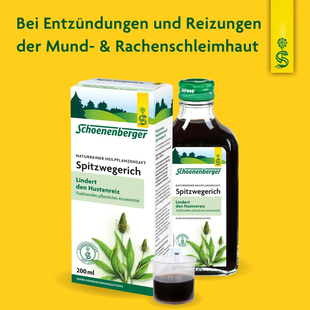 ® Heilpflanzensaft Spitzwegerich>Schoenenberger Best