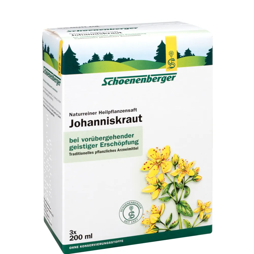 ® naturreiner Heilpflanzensaft Johanniskraut|Schoenenberger Best