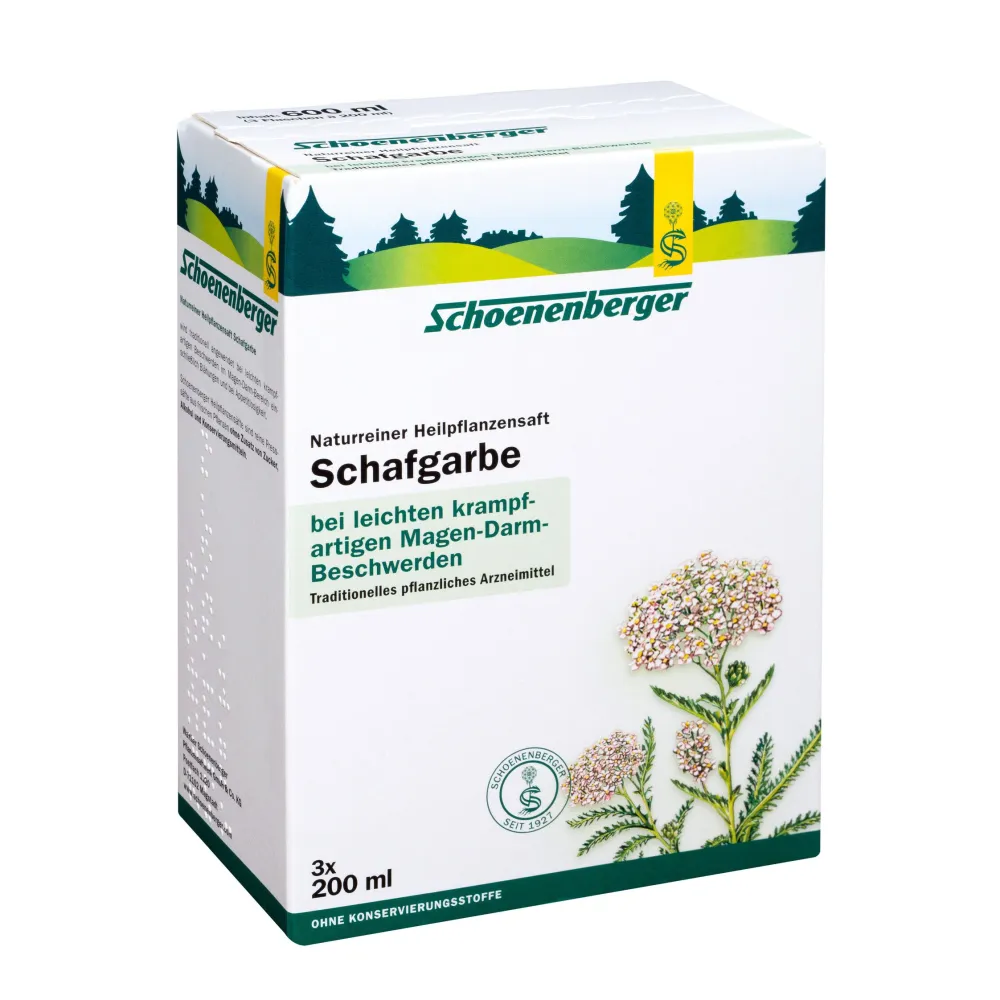 ® naturreiner Heilpflanzensaft Schafgarbe|Schoenenberger Online