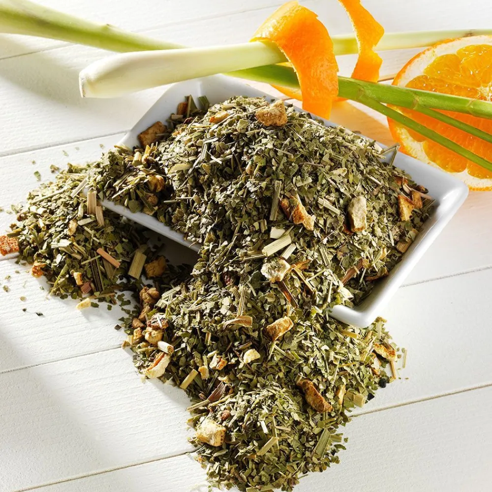 Grüner Mate Tee Lemon natürlich>SCHRADER Sale