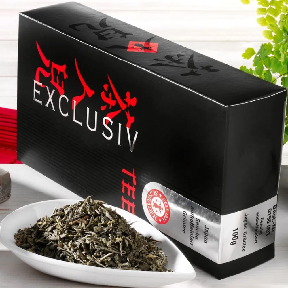 Grüner Tee entkoffeiniert Japan Sencha|SCHRADER Online