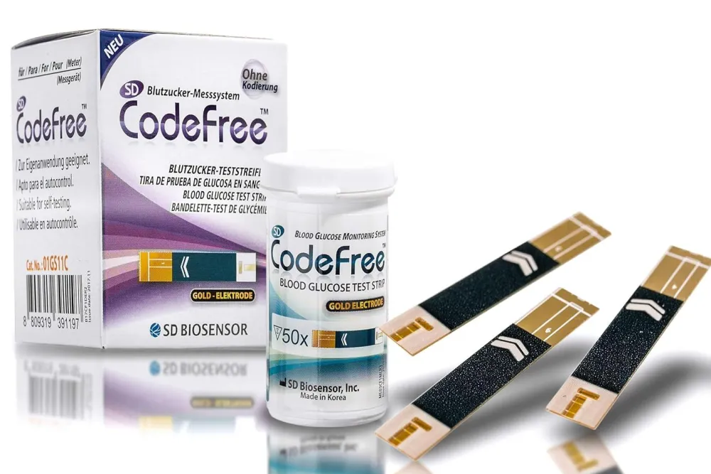 SD CodeFree Blutzuckermessgerät und Blutzuckerteststreifen| Outlet