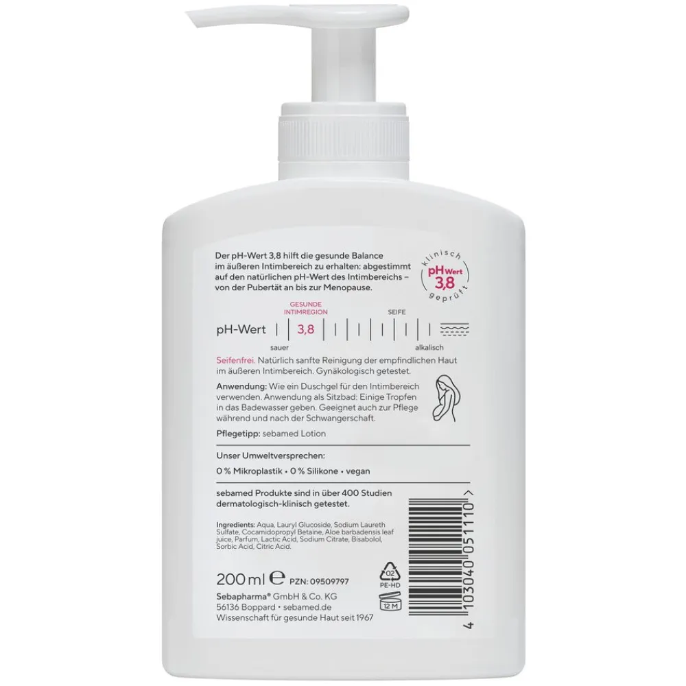 Intim-Waschgel mit dem pH-Wert 3,8|Sebamed Discount