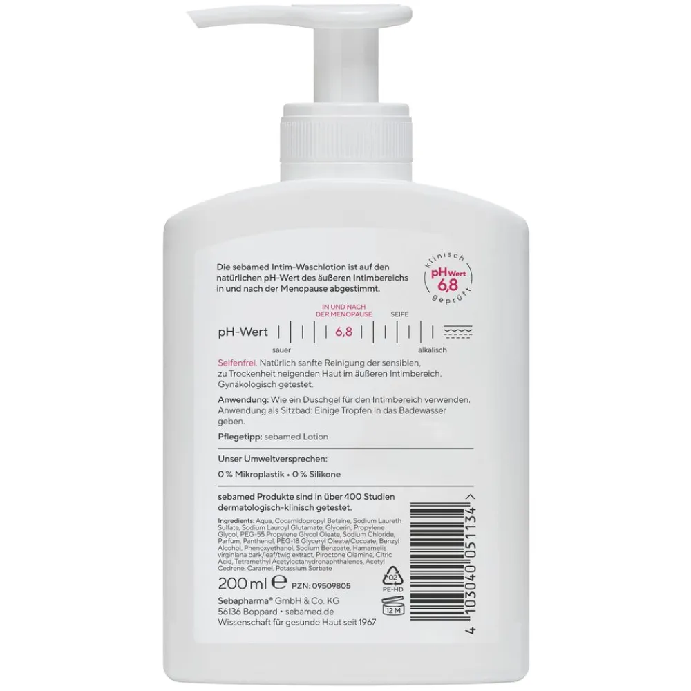 Intim-Waschlotion mit dem pH-Wert 6>Sebamed Clearance