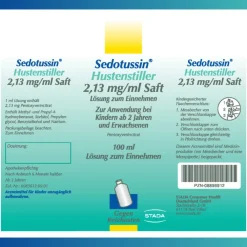 Sedotussin® Hustenstiller Saft - Arzneimittel gegen Reizhusten, mit dem Wirkstoff Pentoxyverin| New