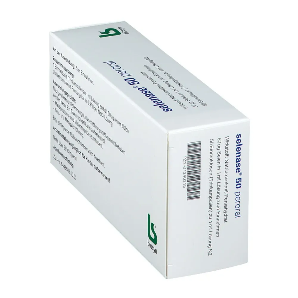 Selenase 50 peroral Trinkamp.> Clearance
