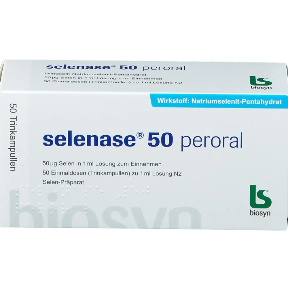 Selenase 50 peroral Trinkamp.> Clearance