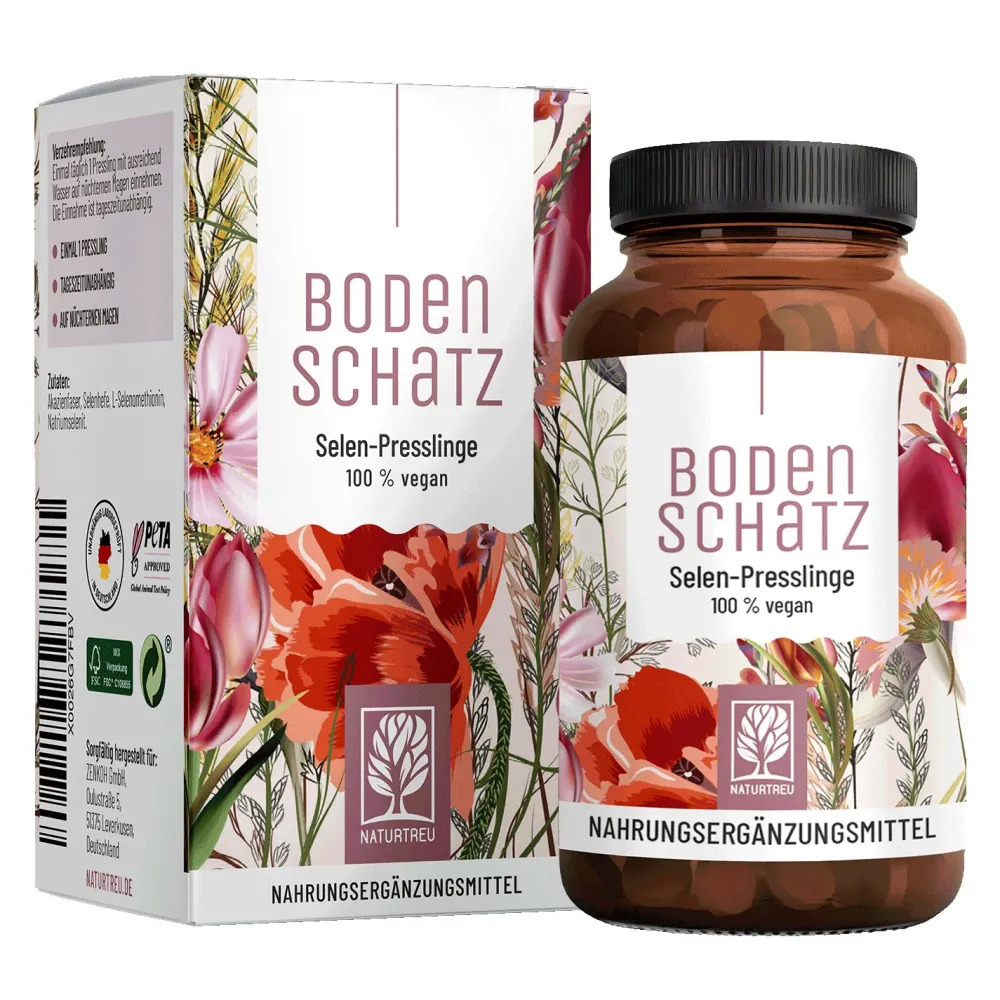 Selen Kapseln hochdosiert aus Natriumselenit ohne Zusatzstoffe - Bodenschatz - ®|NATURTREU Outlet