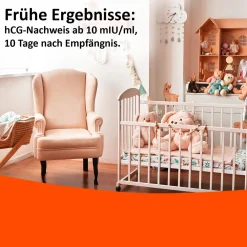 Schwangerschaftstest Frühtest hCG 10 miu/ml><noscript><img width=