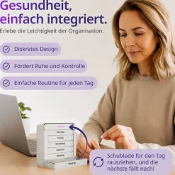 Senomed - Tablettenbox  - Wochendosierer für 7 Tage| Outlet