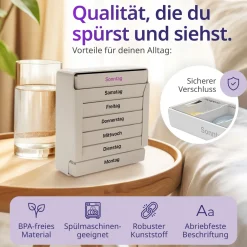 Senomed - Tablettenbox  - Wochendosierer für 7 Tage| Outlet