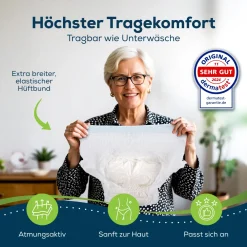 Inkontinenz Windeln Pants für Erwachsene Maxi - Größe S - 44 Stück Schutzhosen><noscript><img width=