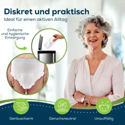 Inkontinenz Windeln Pants für Erwachsene Maxi - Größe S - 44 Stück Schutzhosen><noscript><img width=