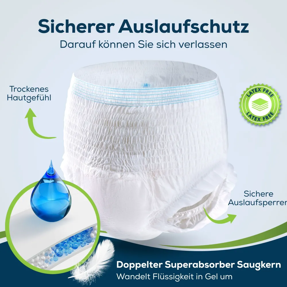 Pants Super für Erwachsene - Größe XL Schutzhosen Inkontinenz Erwachsenenwindeln 60St.>SENSALOU Sale