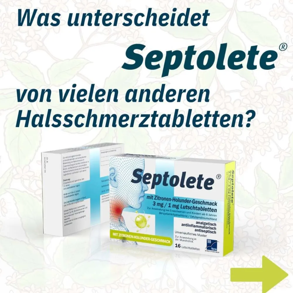 Septolete Zitrone-Holunder: Die innovative Lösung bei Halsschmerzen| New