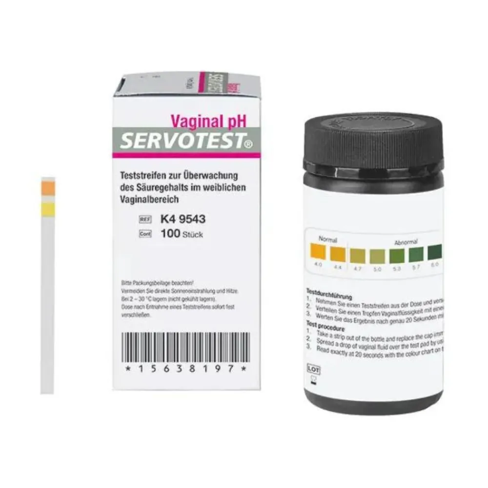 Servotest Vaginal-pH-Indikatorstreifen|