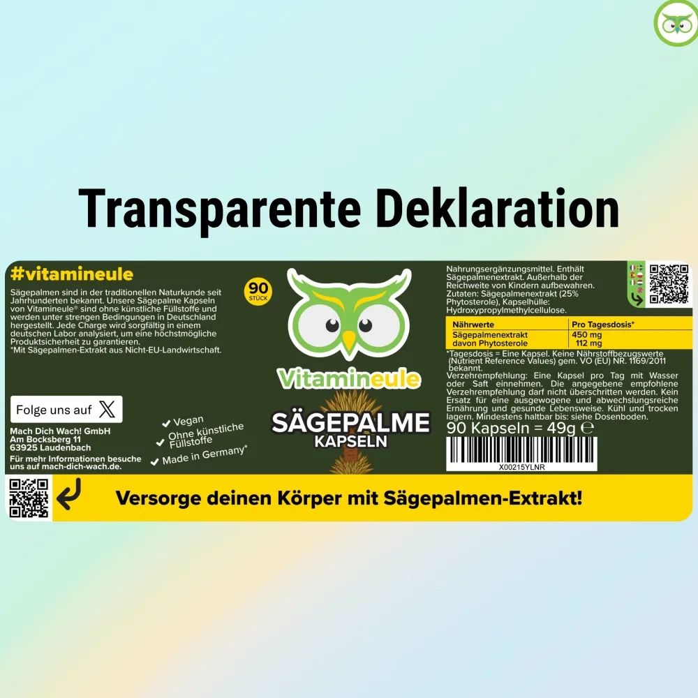Sägepalme Kapseln - Vitamineule®| Best
