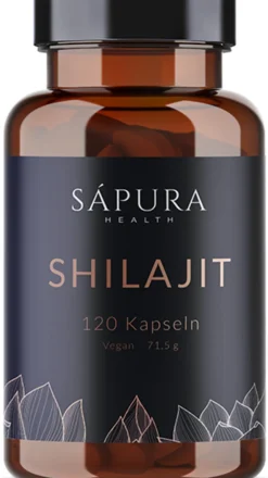 Shilajit Kapseln | Hochdosiert 500mg | Reich an Fulvinsäure & Huminsäure | 120 Kapseln>sapura Discount