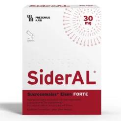 SiderAL® Eisen Forte 30mg Zitrus mit Vitamin C | Nahrungsergänzungsmittel bei erhöhtem Eisenbedarf in der Schwangerschaft| Sale