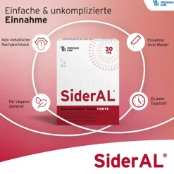 SiderAL® Eisen Forte 30mg Zitrus mit Vitamin C | Nahrungsergänzungsmittel bei erhöhtem Eisenbedarf in der Schwangerschaft| Sale