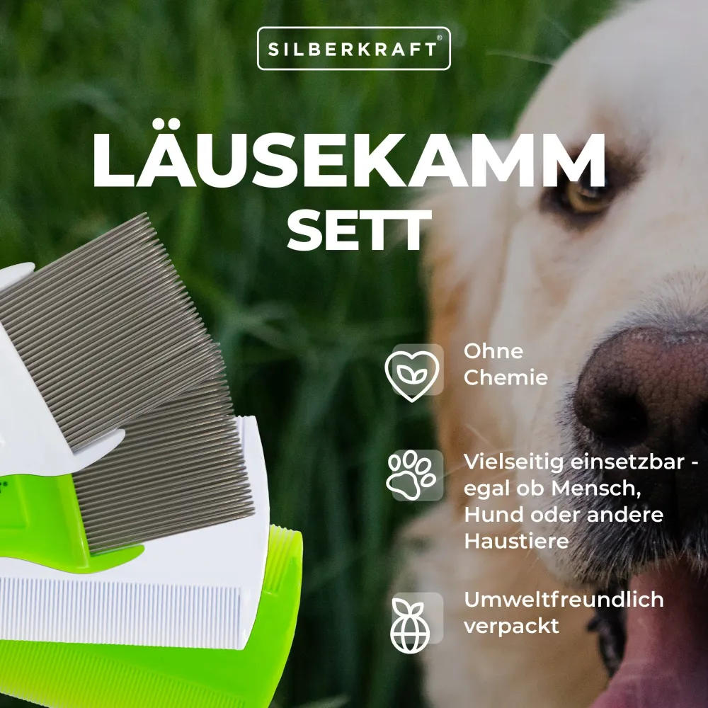 Läusekamm Set>SILBERKRAFT Best