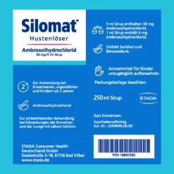 Silomat® Hustenlöser – erleichtert das Abhusten & reduziert neue Hustenattacken durch – Erdbeer-Vanille-Geschmack – für Kinder ab 2 Jahren geeignet><noscript><img width=