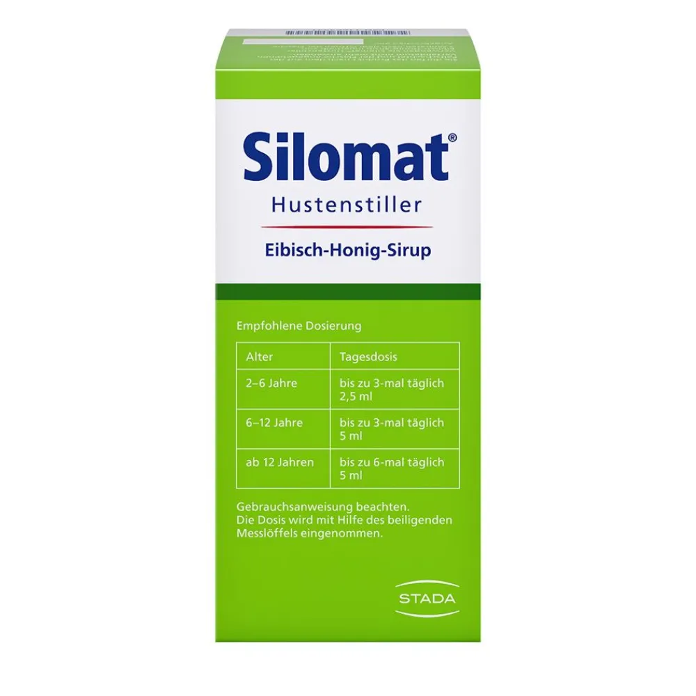 Hustenstiller Eibisch-Honig-Sirup, pflanzlich gegen Reizhusten>Silomat Online